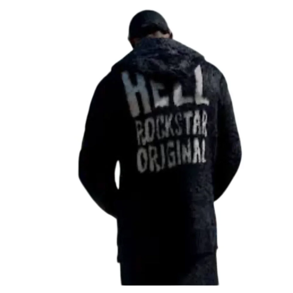 NWT Rockstar Original 'Hell' Black Track Suit Hoodie & Pants Small